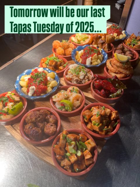 📣Don’t Miss Out!
Our Final tapas Tuesday of 2025! 🇪🇸
Join us tomorrow for some Spanish flavour💃
5-9pm
Book now on OpenTable or call us on
01263 502148#tapas #spanishflavour #norfolktapas #cromer