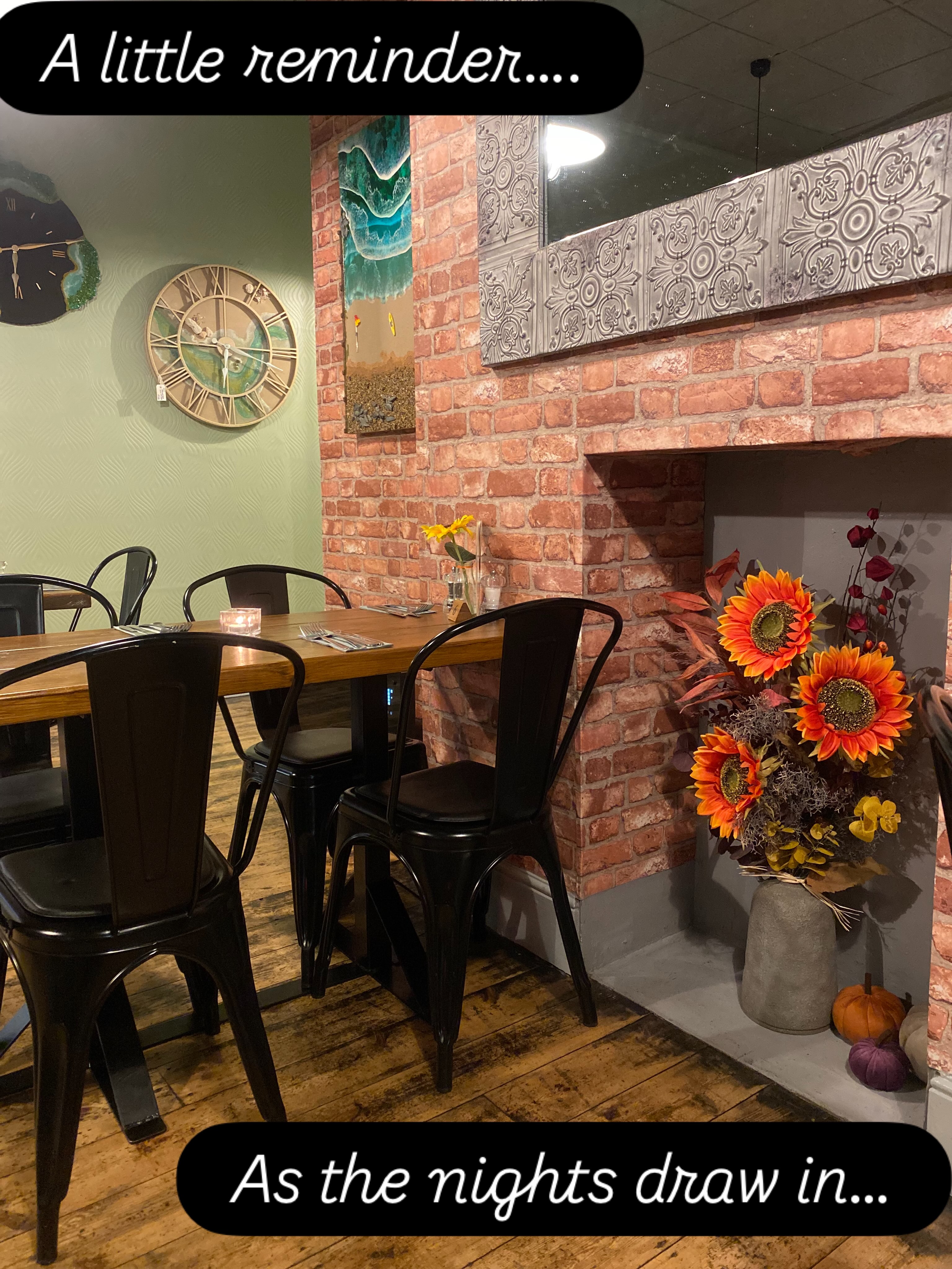 🍂🍁Autumn/Winter opening hours🍂🍁Just a little reminder of our opening hours going into
Autumn and Winter.
We will be closed every Wednesday & Thursday
From the week beginning the 5th of October.We will be open as usual the rest of the week serving
Brunch 10-11.30am
Lunch 12-2.15pm
Dinner 5pm-8.30pm
Drinks & cake 10am-5pm
Our Tapas only evening every Tuesday from 5pm
Sunday lunch service will run from 12noon until last orders at 5pm.Thank you all for your continued support#cromer #supportlocal #tapas #smallbuisness